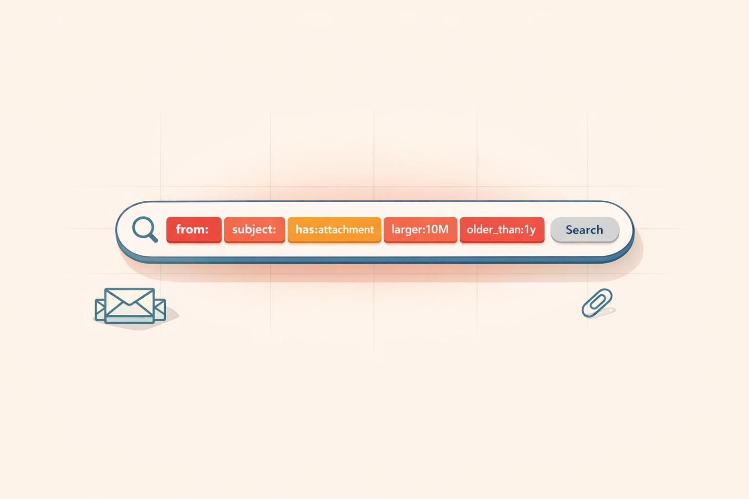 Master 50+ Gmail search operators to find emails by sender, date, file type, or size and clean your inbox faster.