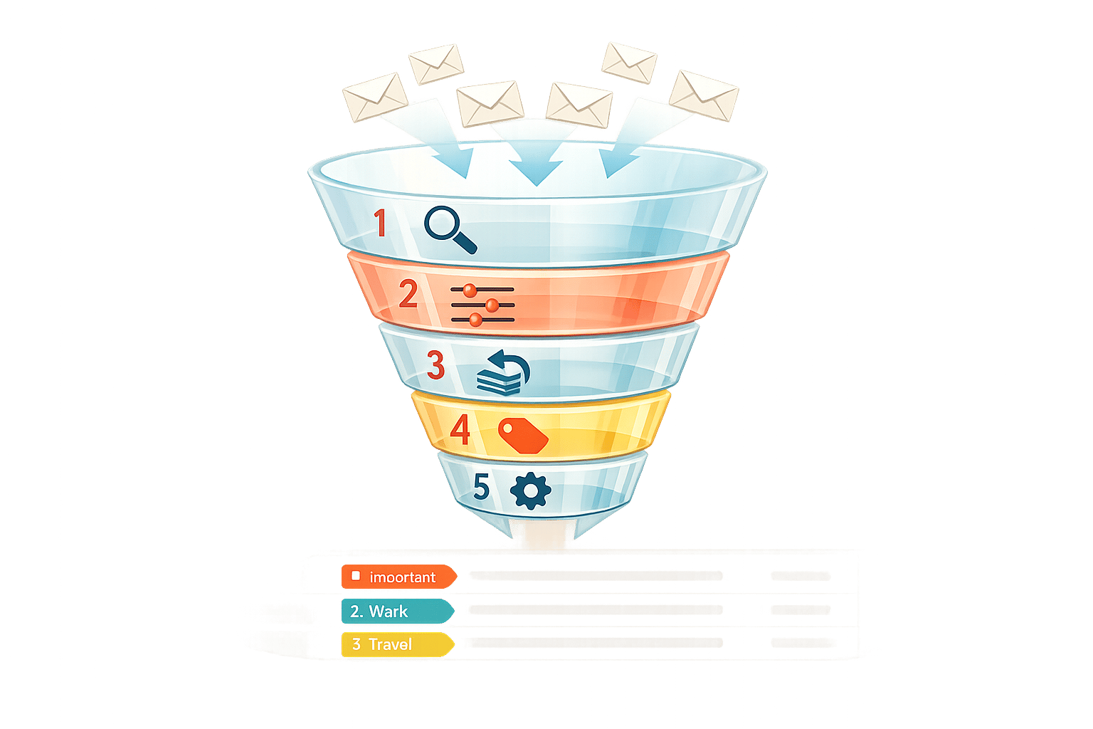 Create Gmail filters in five clear steps: set criteria, choose actions, apply to past emails, and manage filters to keep your inbox organized.